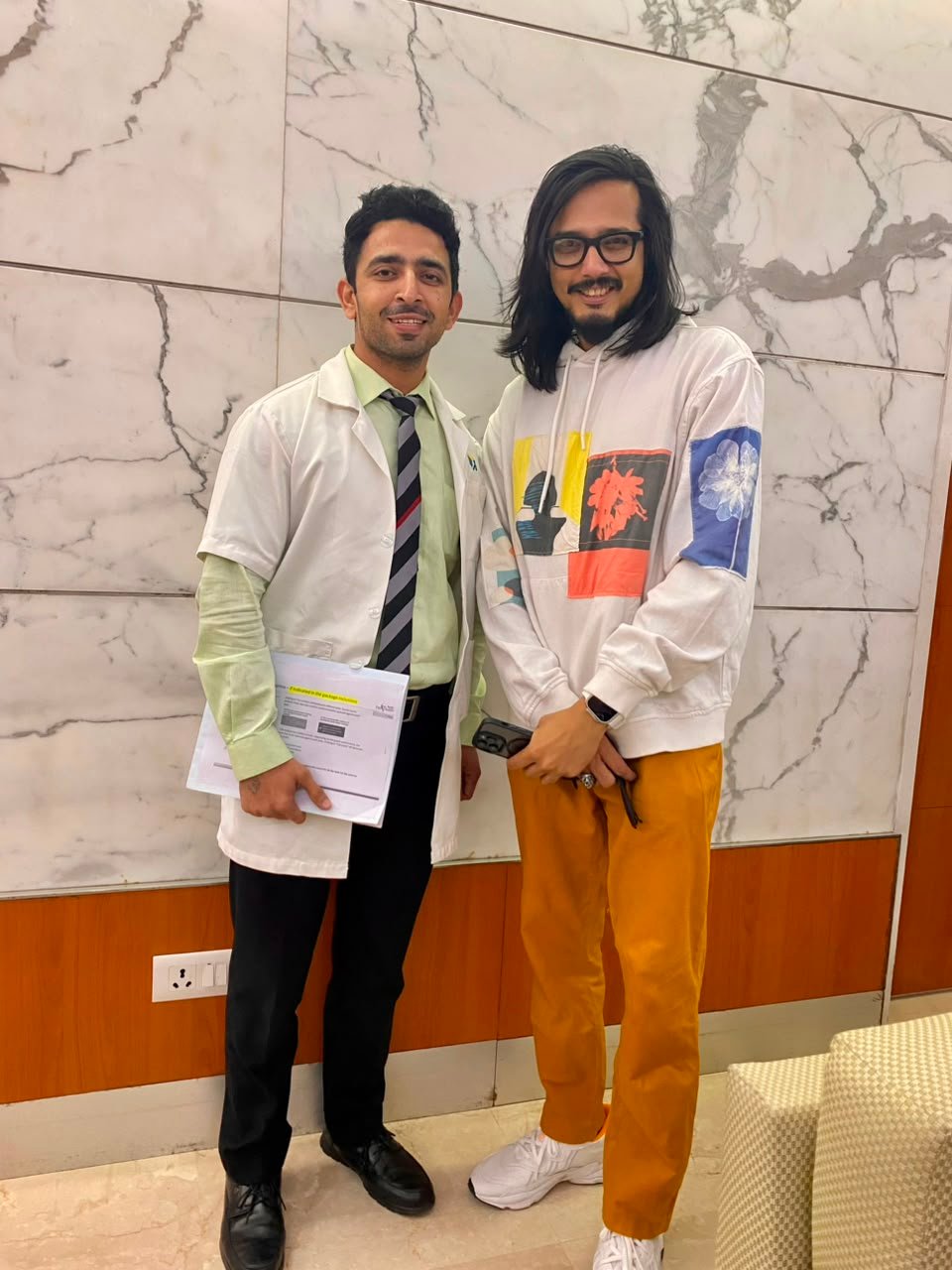 Dr. Sandeep Hooda with Celebrity 10