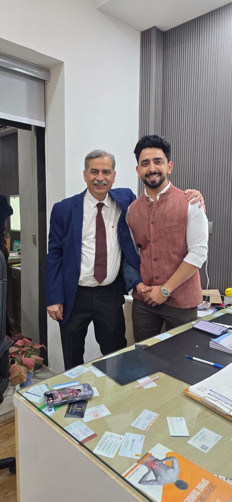 Dr. Sandeep Hooda with Celebrity 10